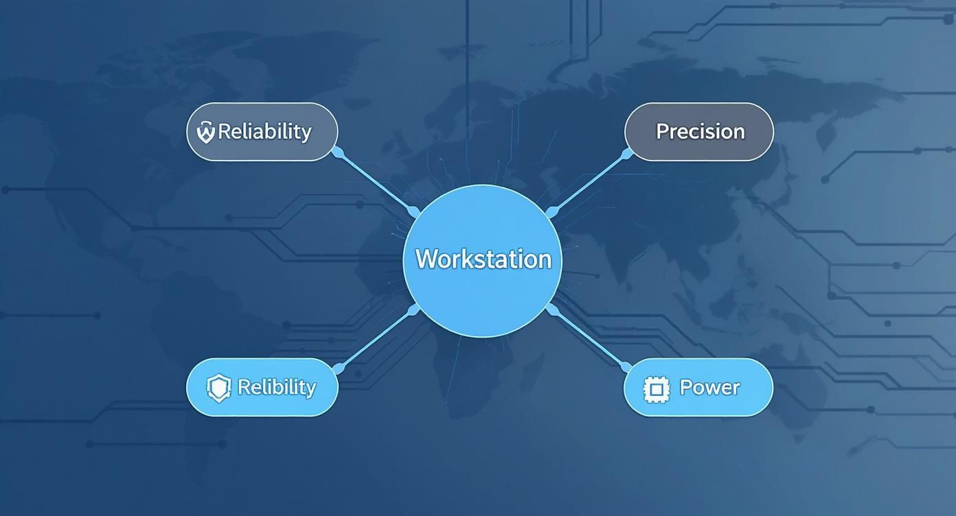 Infographic about what is workstation computer