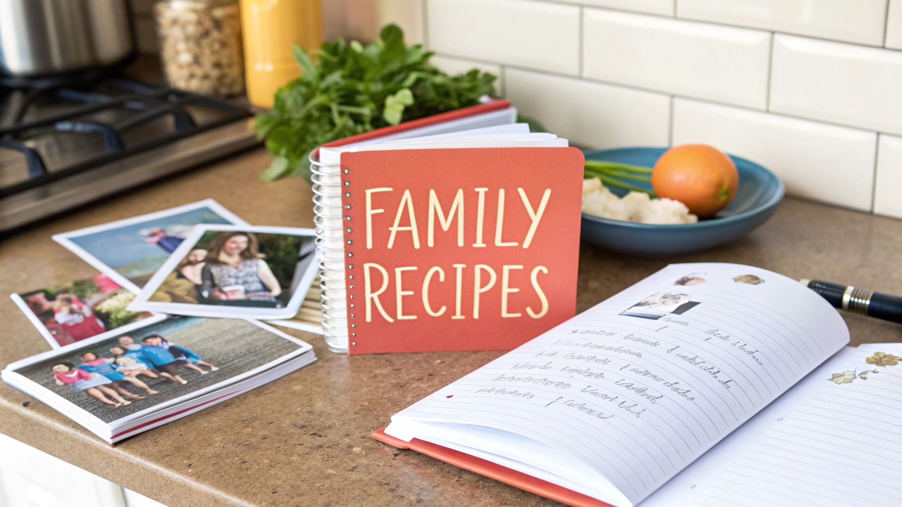 Personalized Recipe Book or Family Cookbook