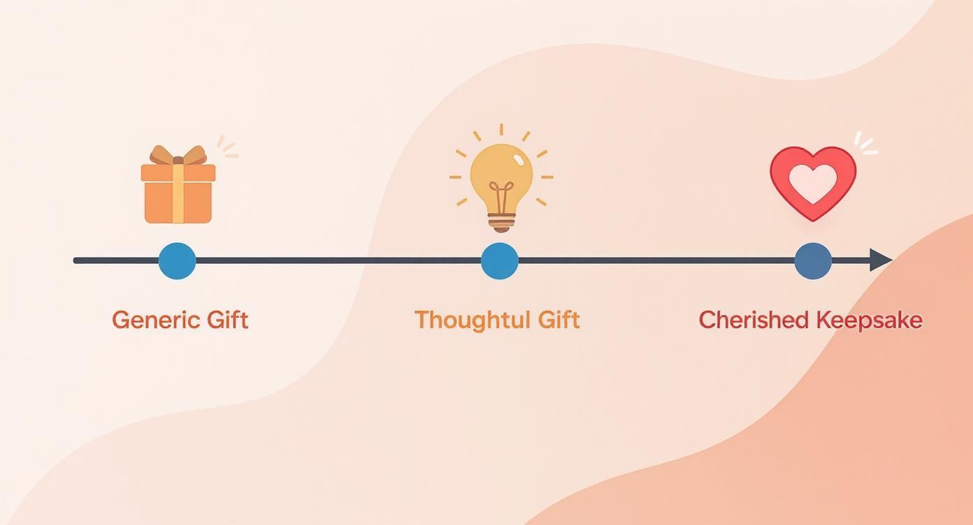 Infographic about best personalized gifts for teachers