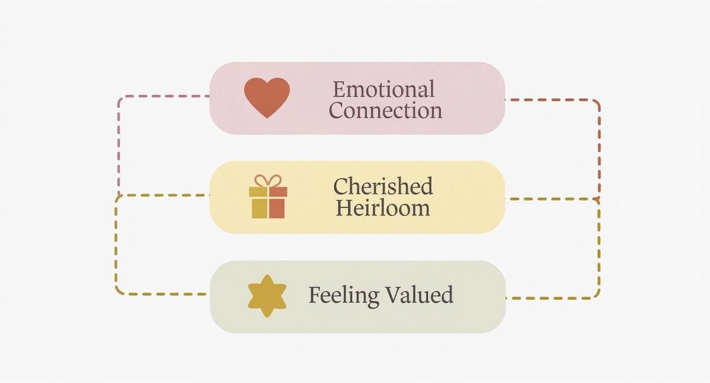 Infographic about personalized gifts for grandparents