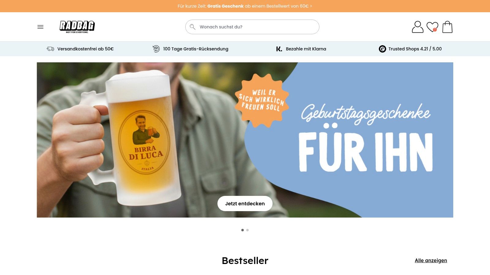 Bierkrug zum 40. Geburtstag von radbag