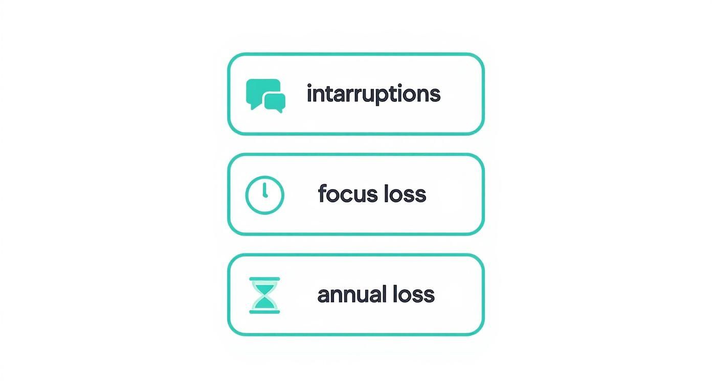 Infographic about problems in time management