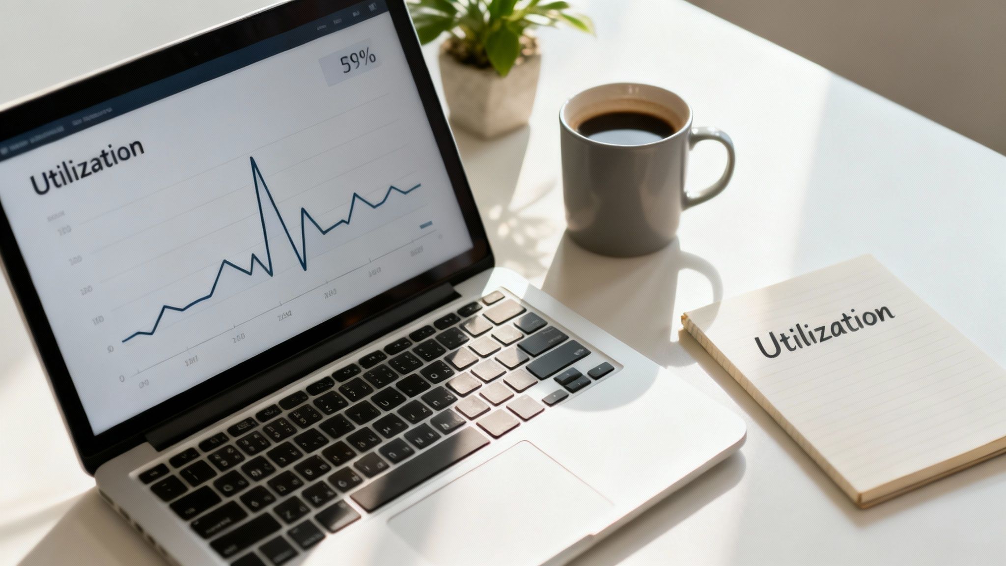 Team reviewing performance metrics on a digital dashboard