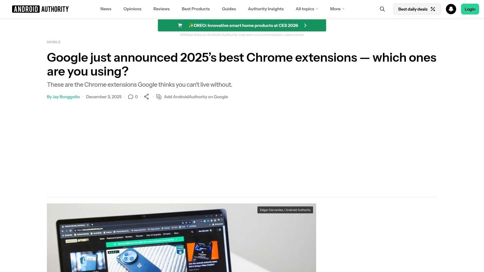 Android Authority – Google’s Top Chrome Extensions (2025)