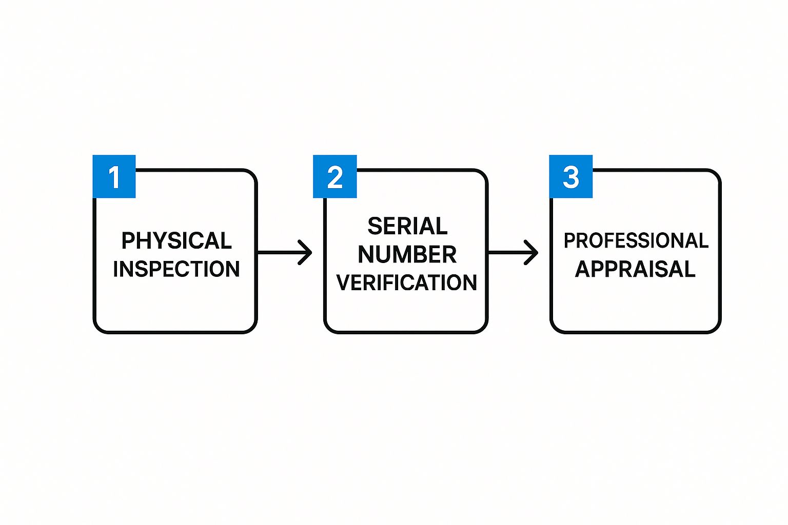 Infographic about how to authenticate rolex watch