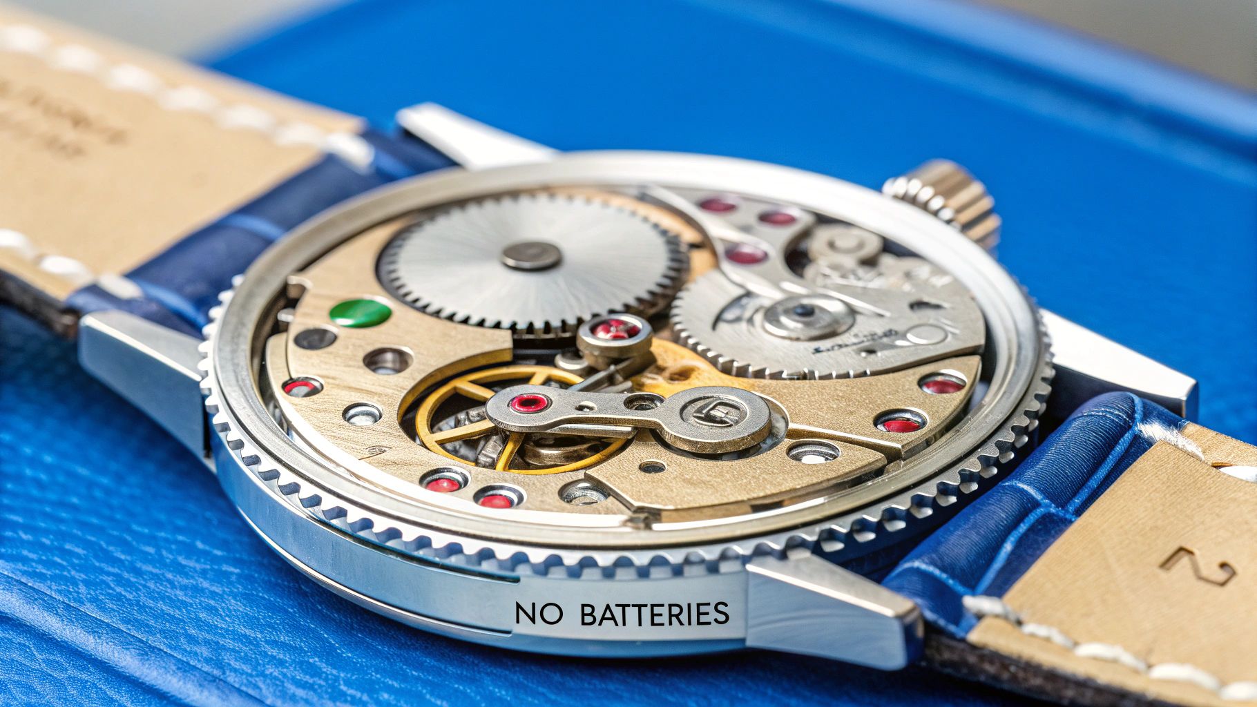 Close-up of a Rolex watch face and crown