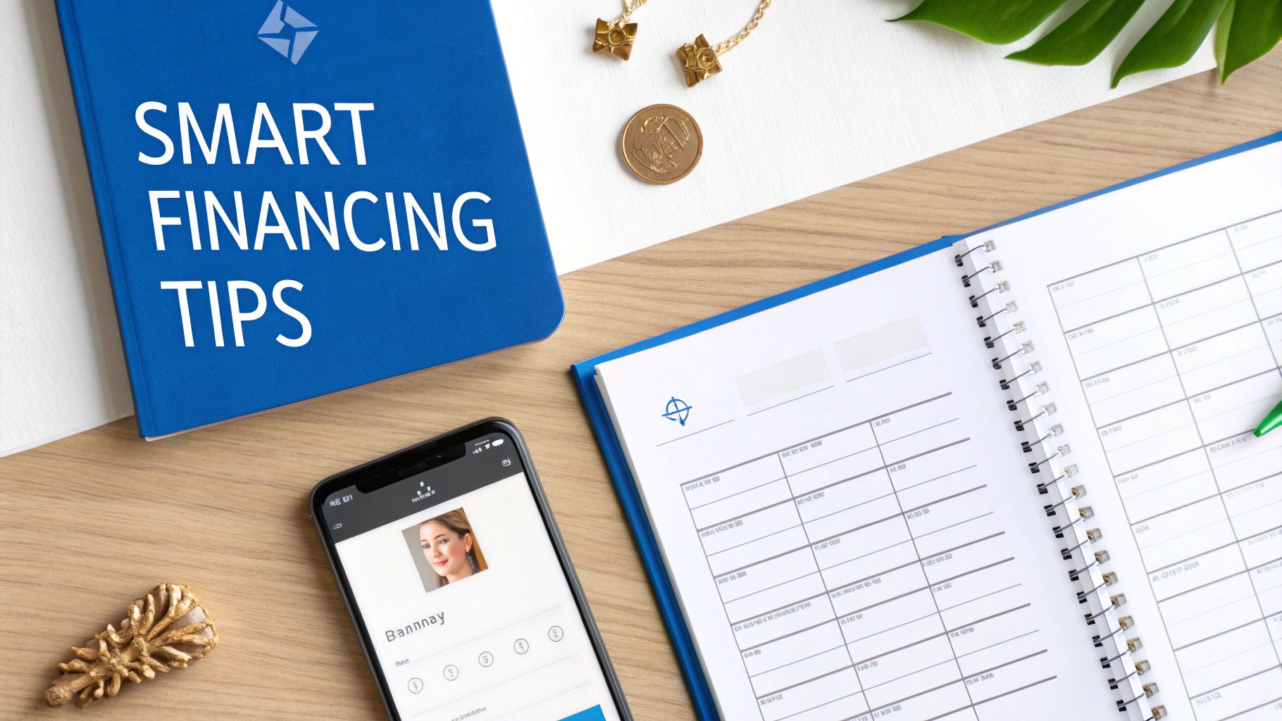 A person carefully reviewing a financing agreement document with a pen in hand.