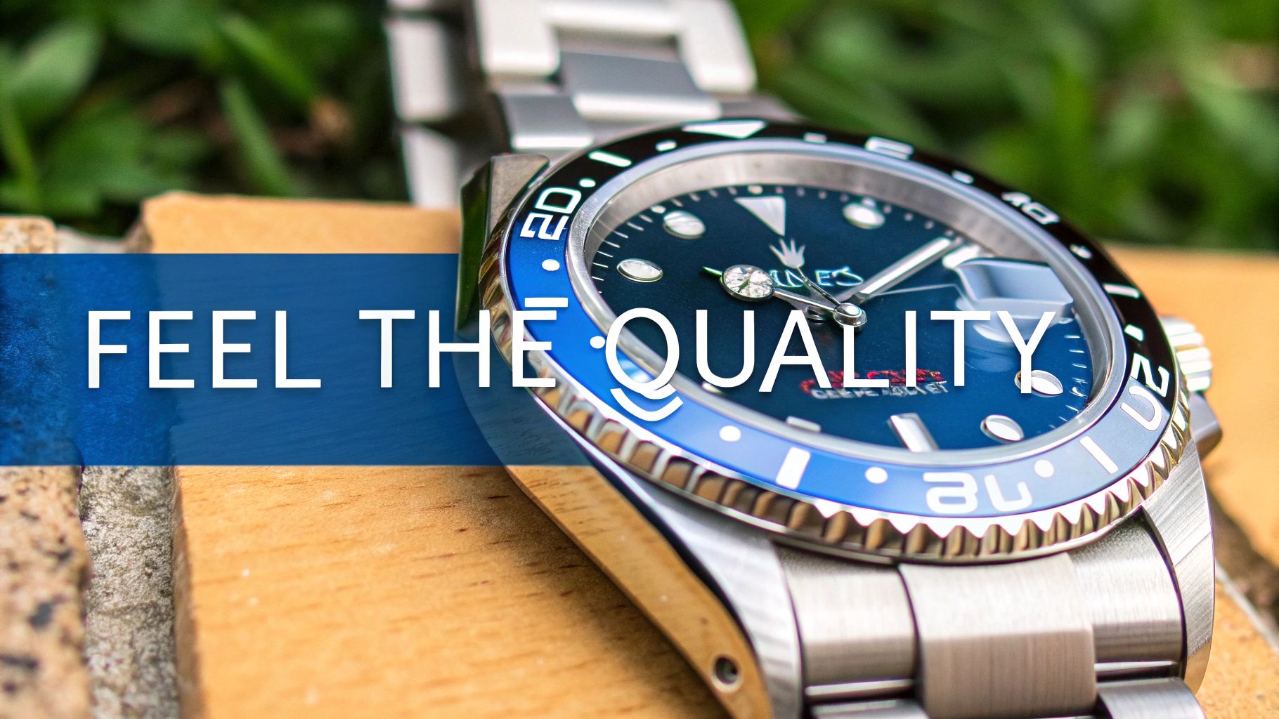 Rolex watch dial and case close-up