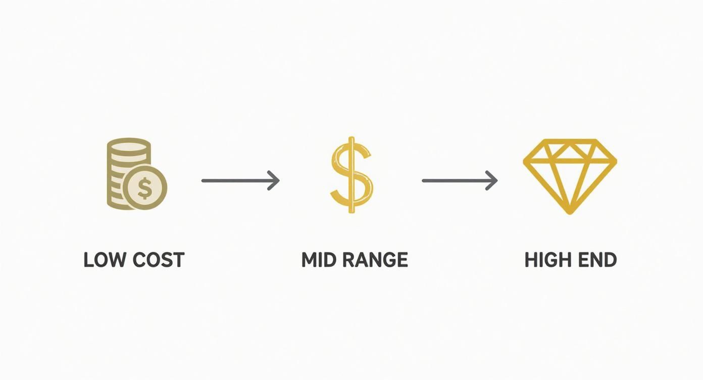 Infographic about how to choose a wedding band