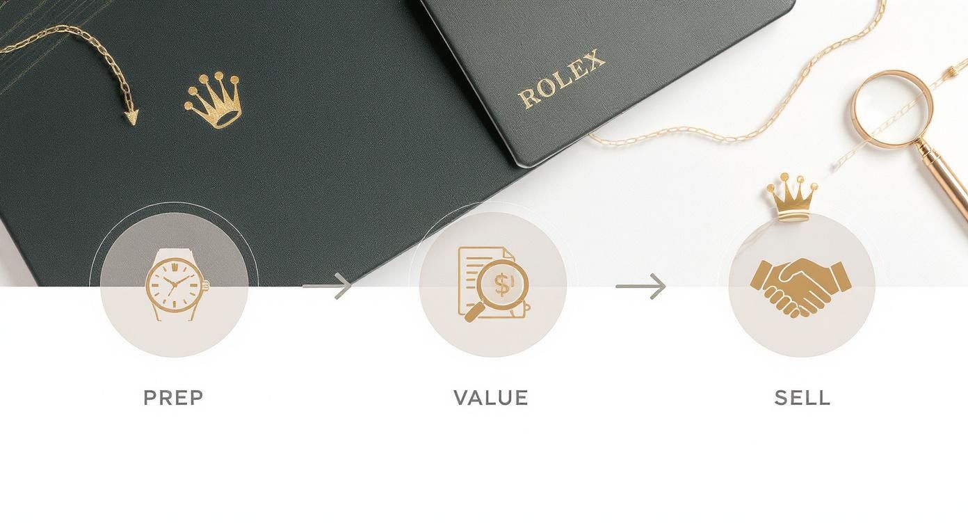 Infographic about sell rolex nyc