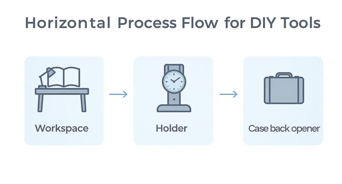 Infographic about rolex battery change
