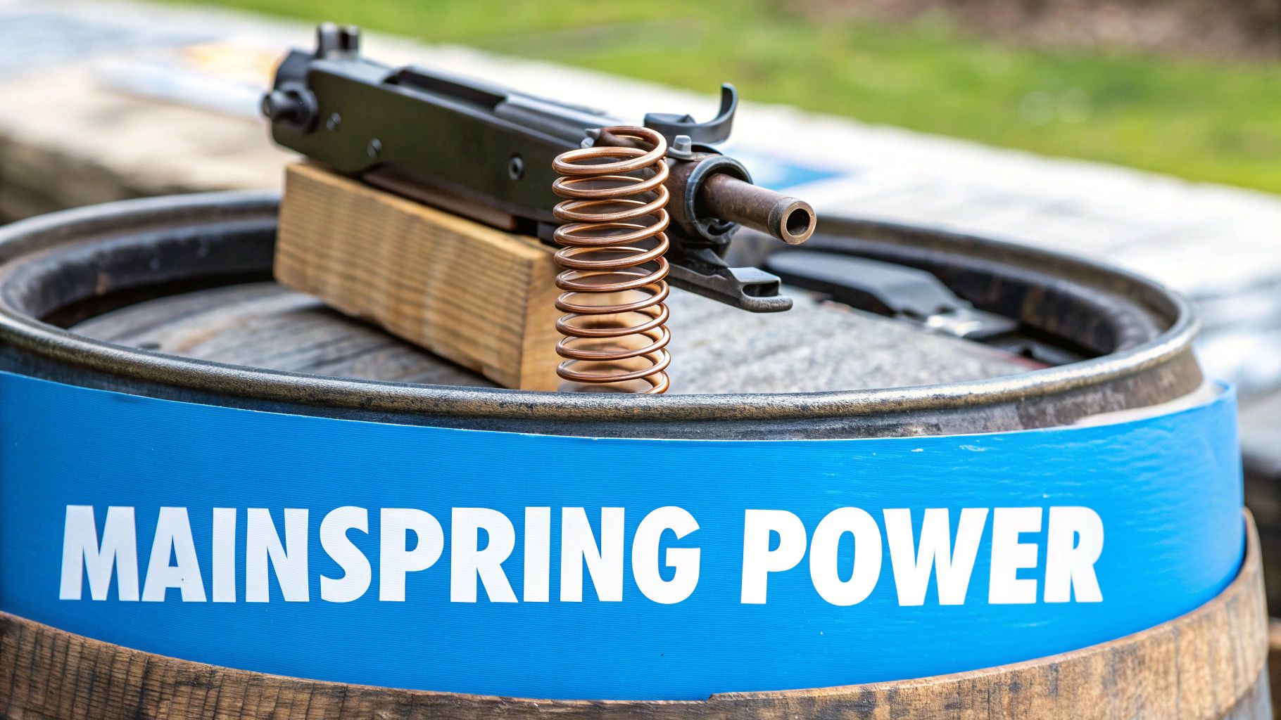 Close-up of an intricate mechanical watch gear train