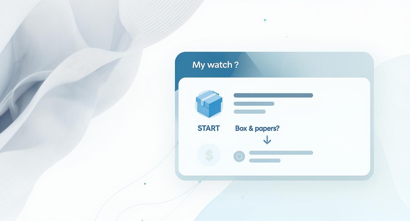 Infographic about how to sell luxury watches