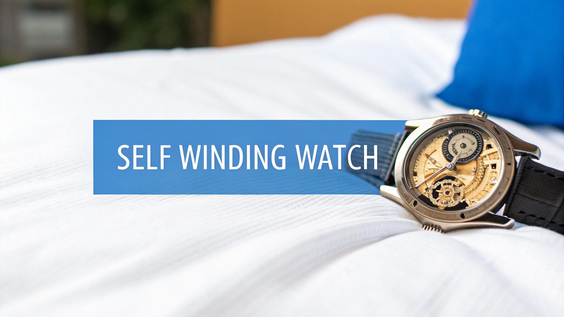 A close-up of the intricate gears and rotor inside an automatic watch, highlighting its mechanical complexity.