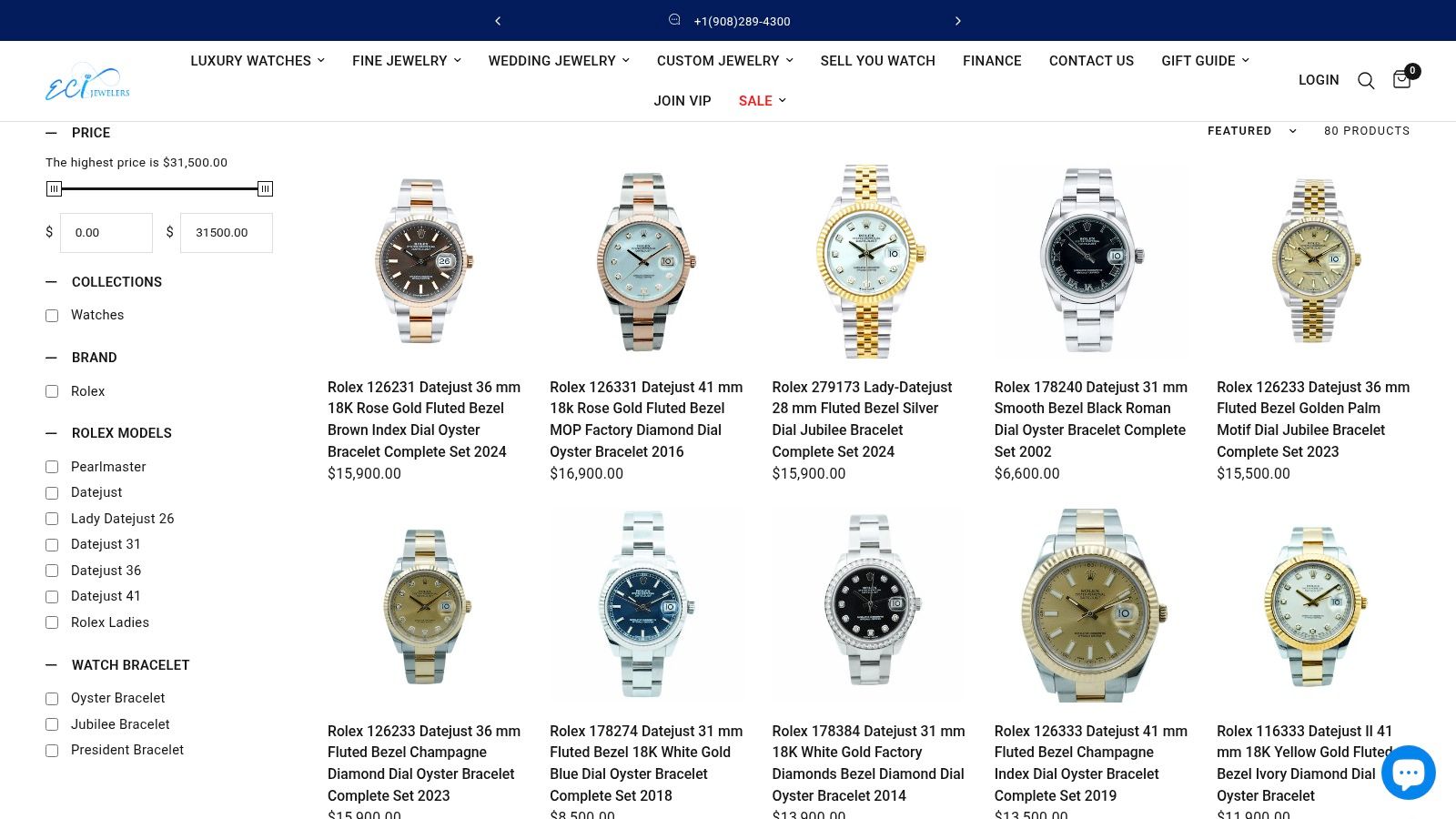 Rolex Datejust Collection | ECI Jewelers – Certified Authentic