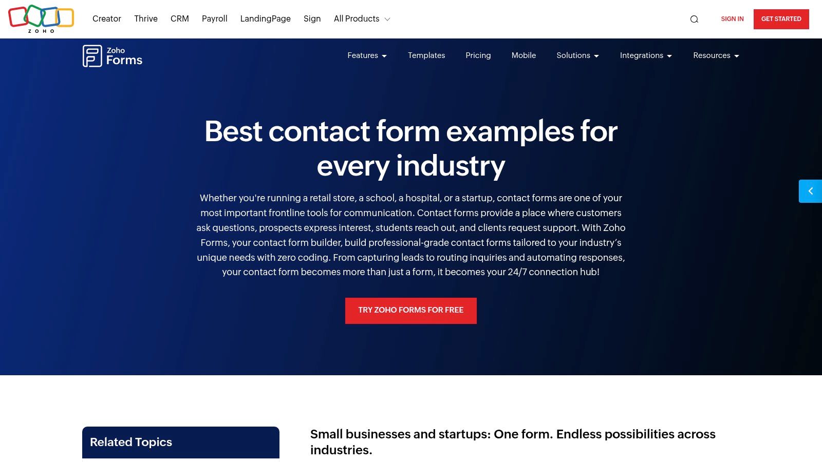 Zoho Forms