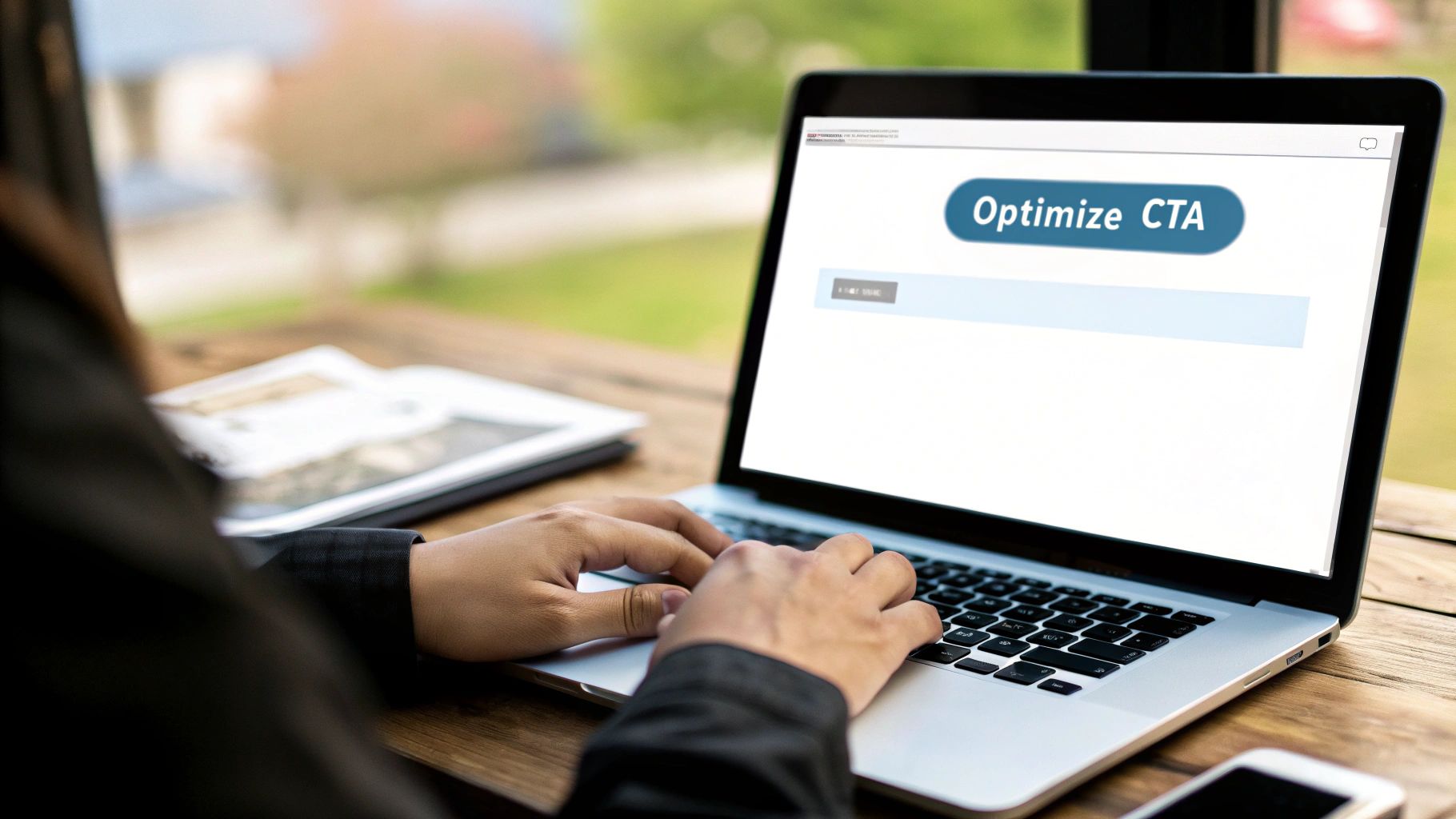 A split test showing two different button designs, one with a higher conversion rate.