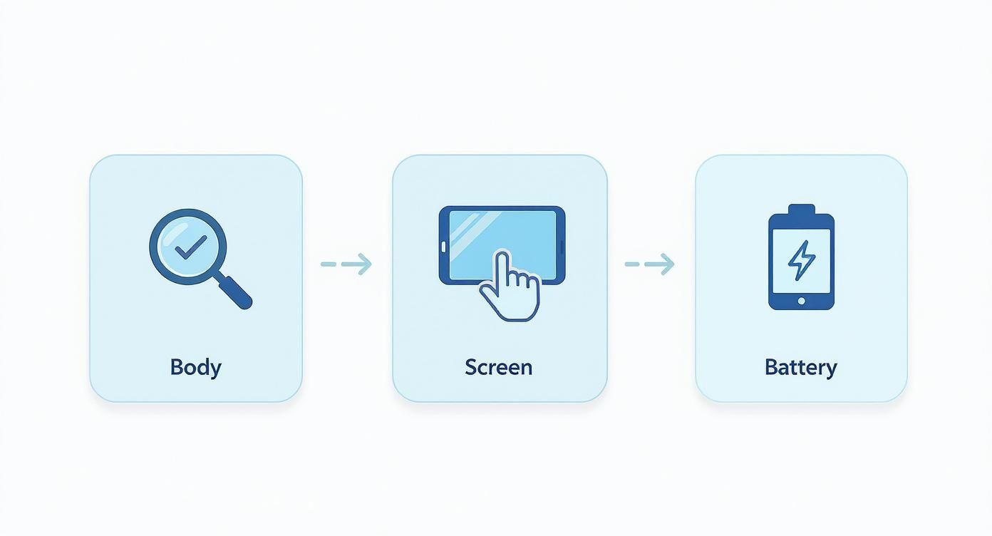 Infographic about second hand cell phones near me