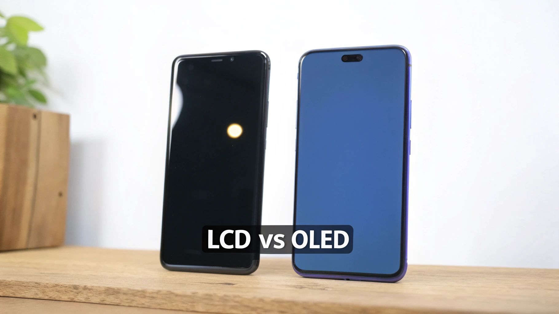 Close-up of a high-quality replacement phone screen showing vibrant colours.