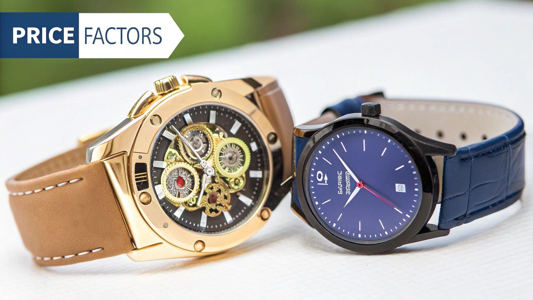 A technician carefully working on the intricate internal components of a luxury watch.