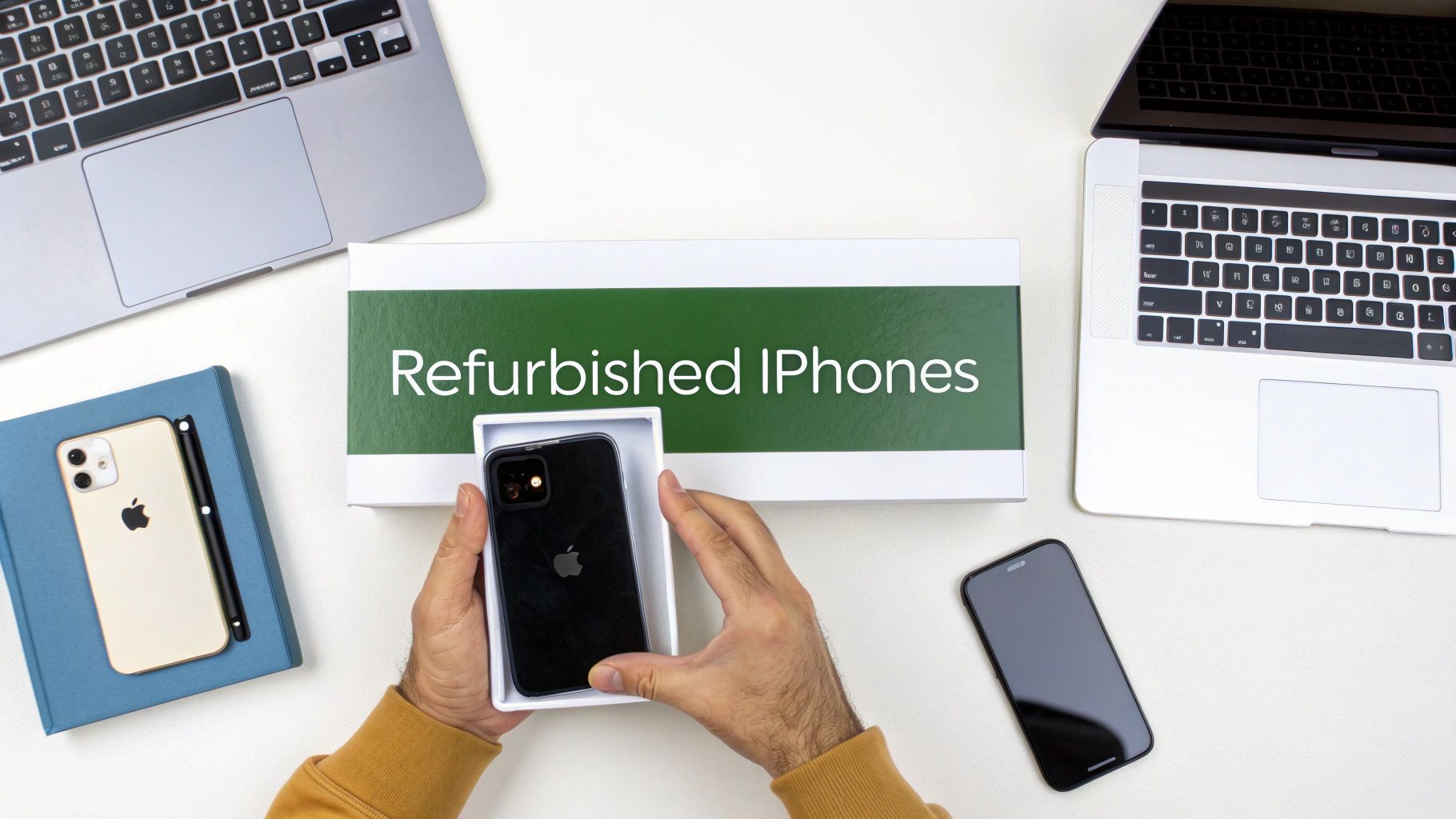 A person holding a modern iPhone, showcasing its sleek design.