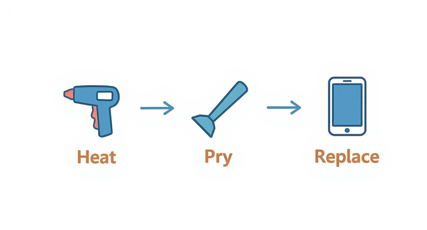 Infographic about repair samsung phone screen