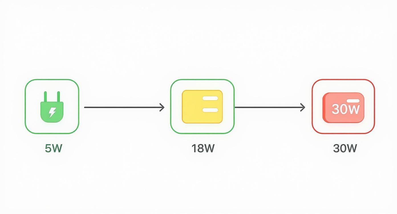 Infographic about iphone usb-c charger
