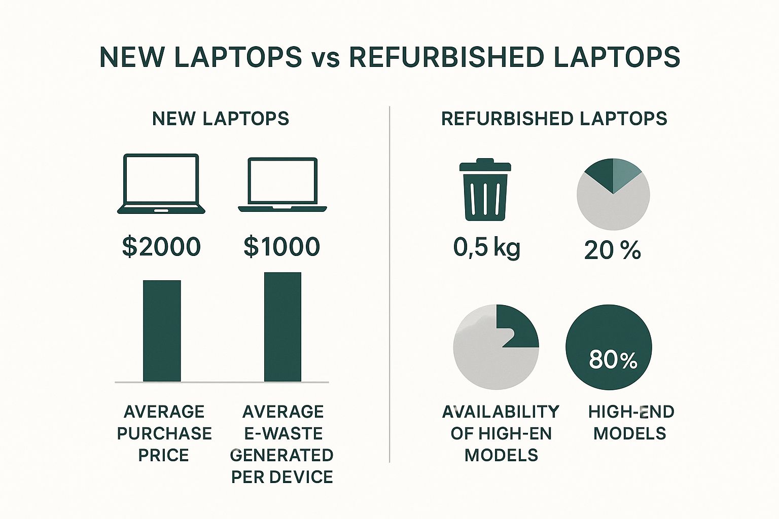 Infographic about refurbished laptops brisbane