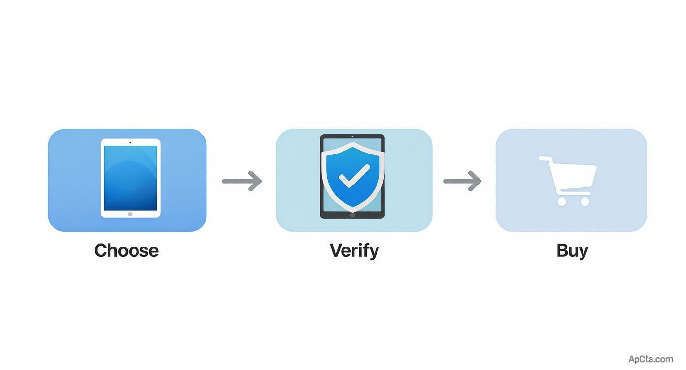 Infographic about refurbished ipad pro