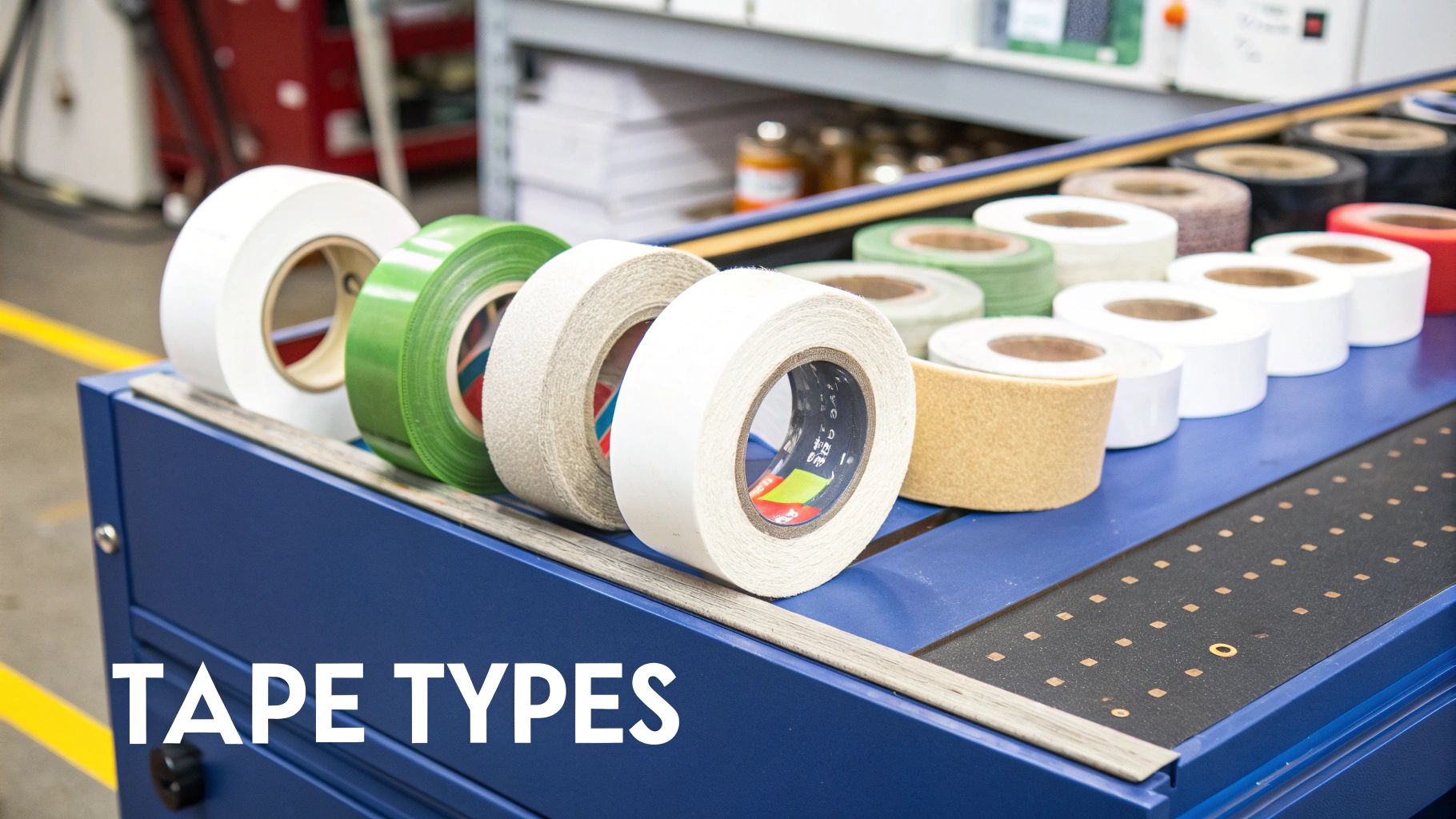 A roll of black double-sided adhesive tape ready for a device repair.