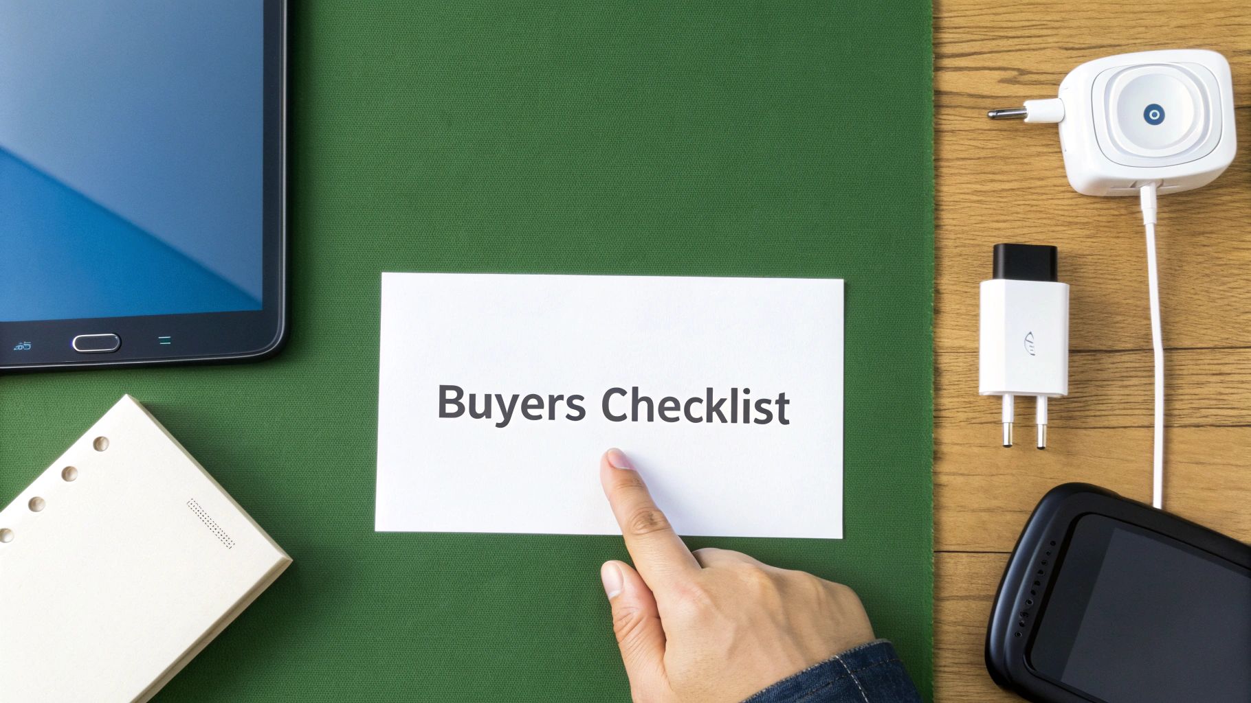 A person in Australia using a refurbished Samsung tablet for online learning, with a relaxed, modern home in the background.