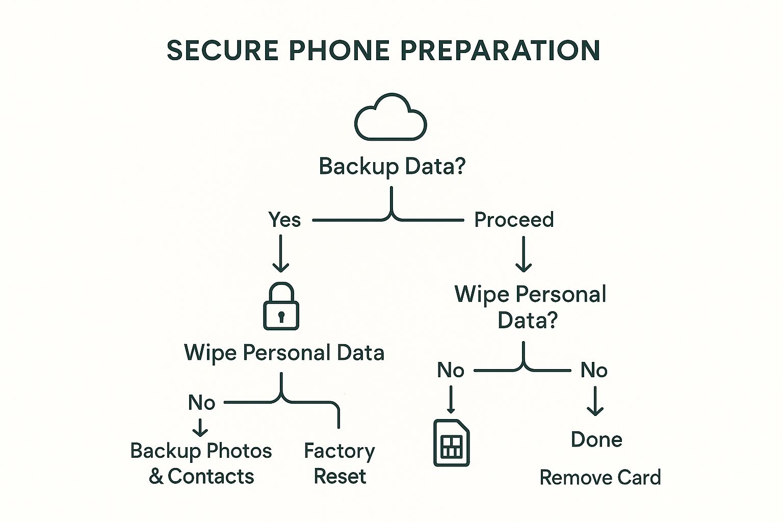 Infographic about mobile phone recycling