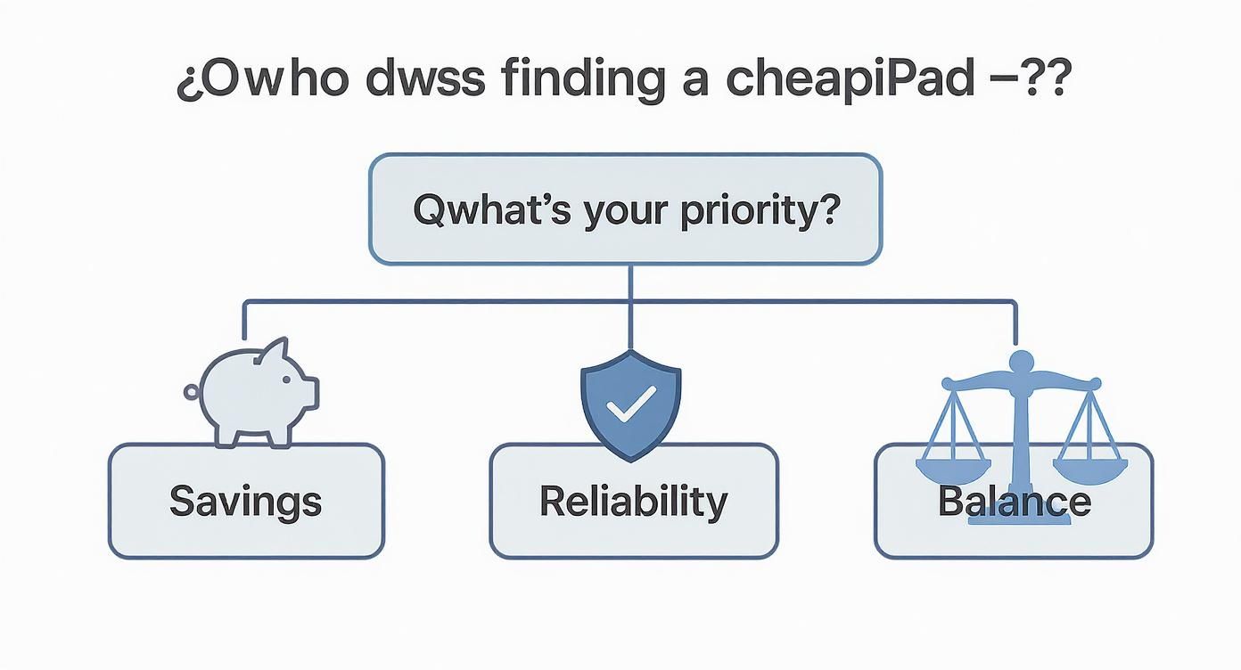 Infographic about where to buy cheap ipad
