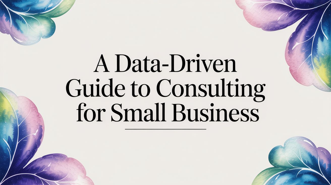 A Data-Driven Guide to Consulting for Small Business