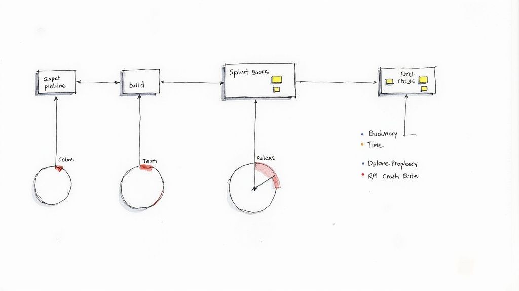 Mobile team performance dashboard