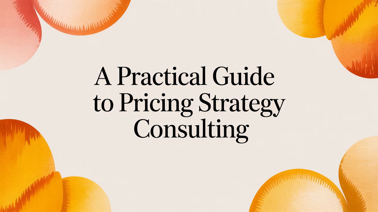 A Practical Guide To Pricing Strategy Consulting
