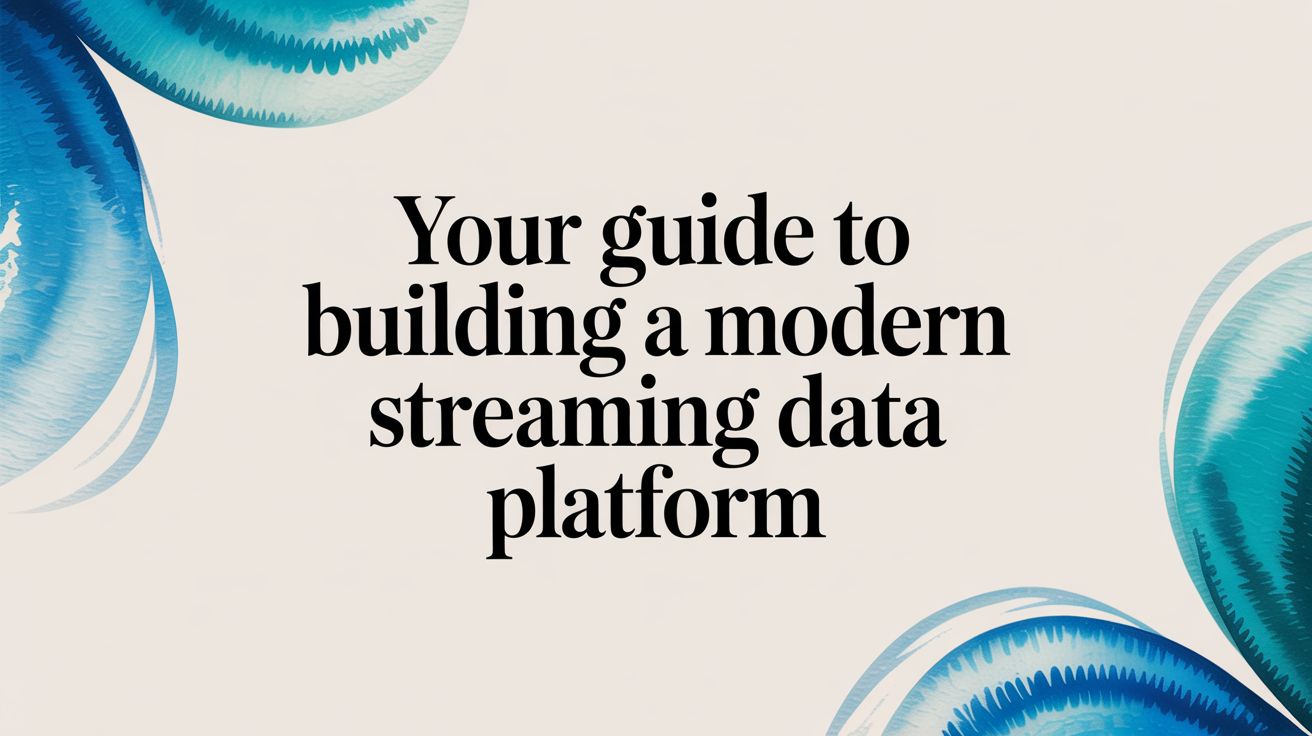 A Practical Guide to Streaming Data Platforms