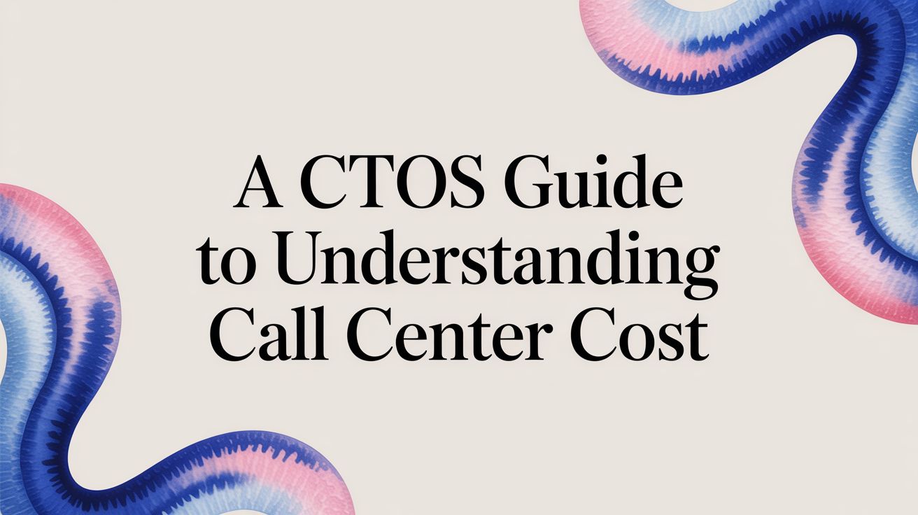 A CTO's Guide to Understanding Call Center Cost