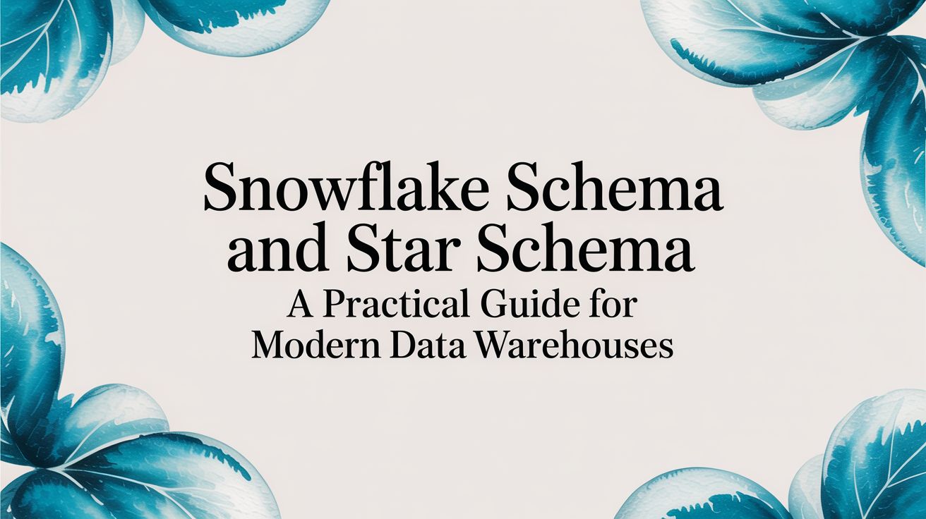 Snowflake Schema and Star Schema: A Practical Guide for Modern Data Warehouses