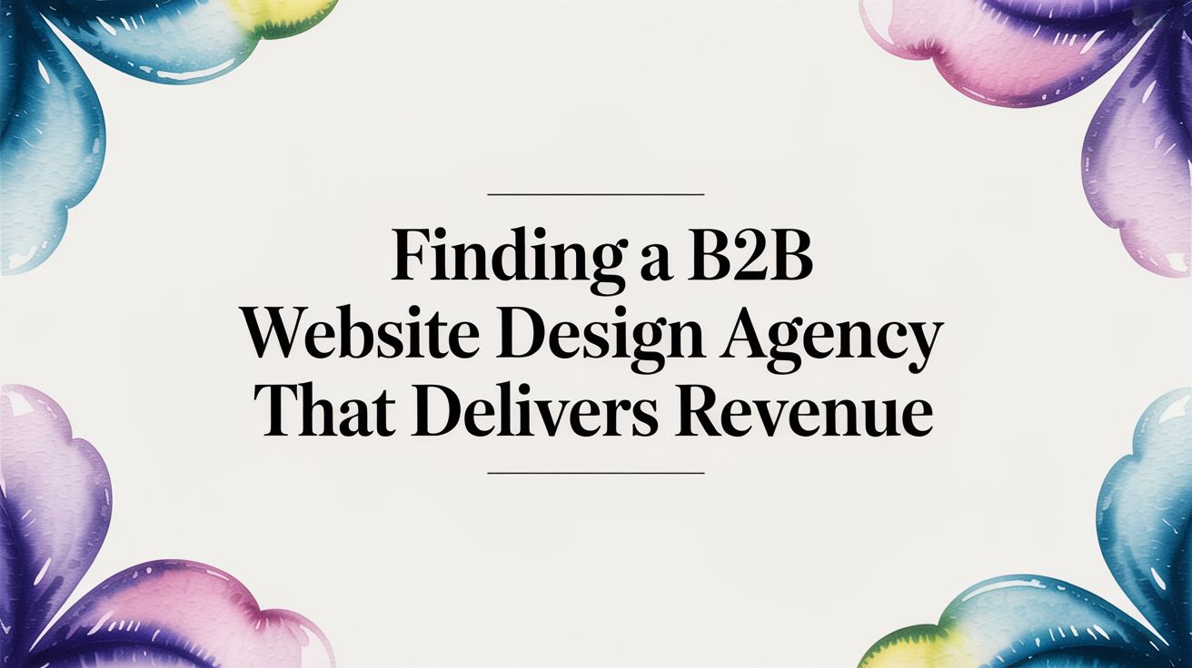 Finding a B2B Website Design Agency That Delivers Revenue