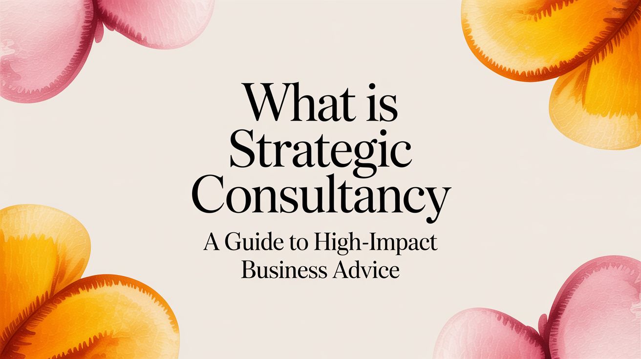 What Is Strategic Consultancy A Guide to High-Impact Business Advice