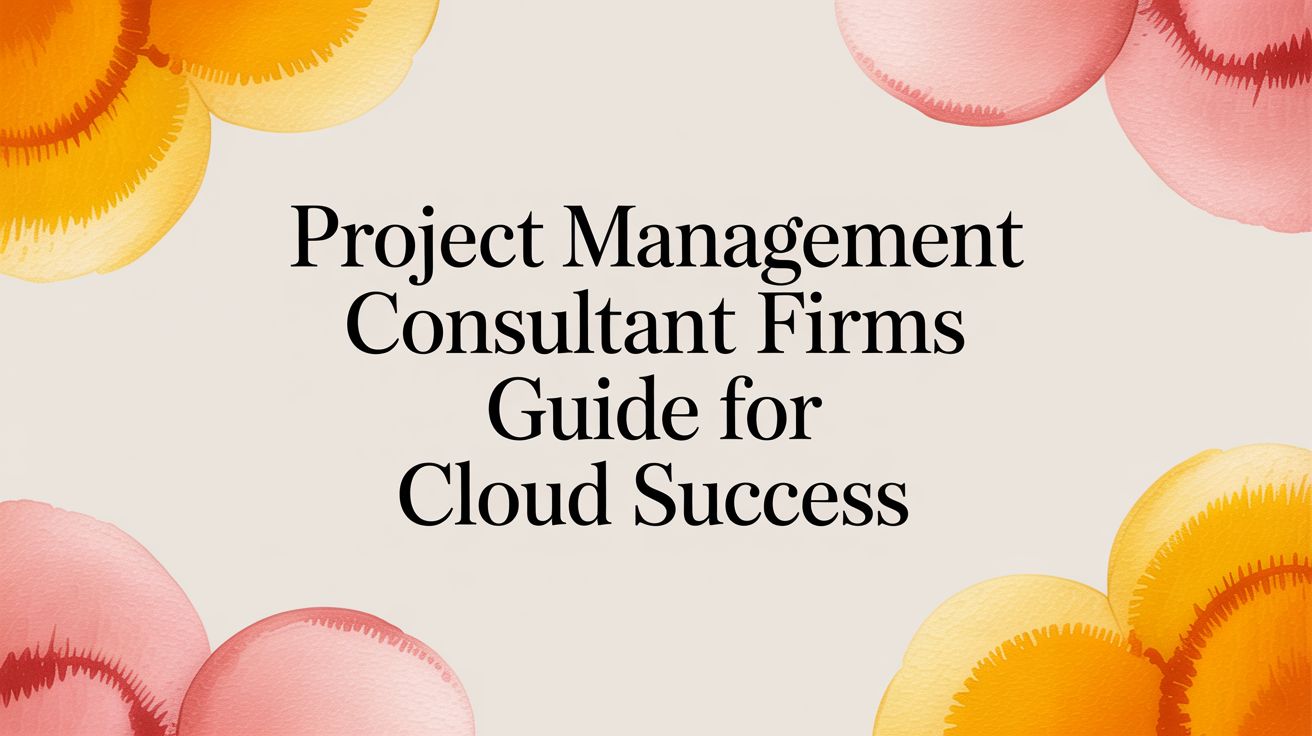 Project Management Consultant Firms Guide for Cloud Success