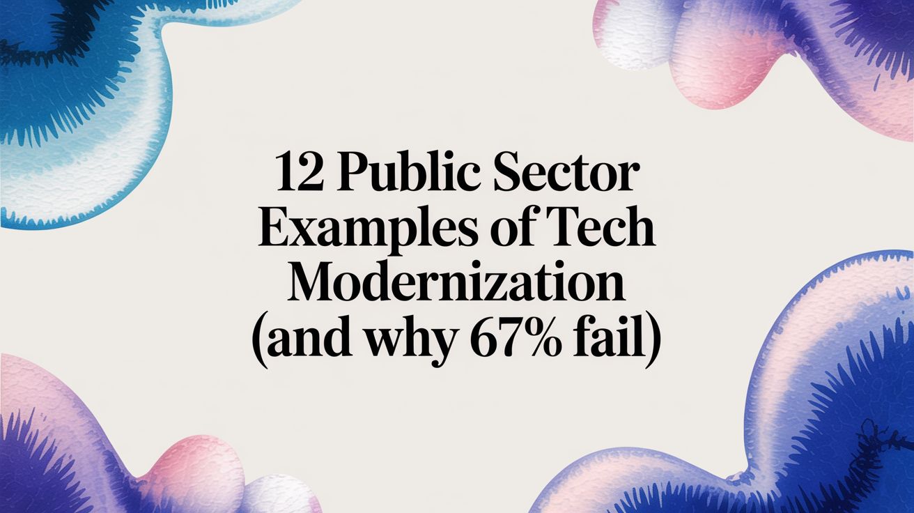 12 Public Sector Examples of Tech Modernization (And Why 67% Fail)