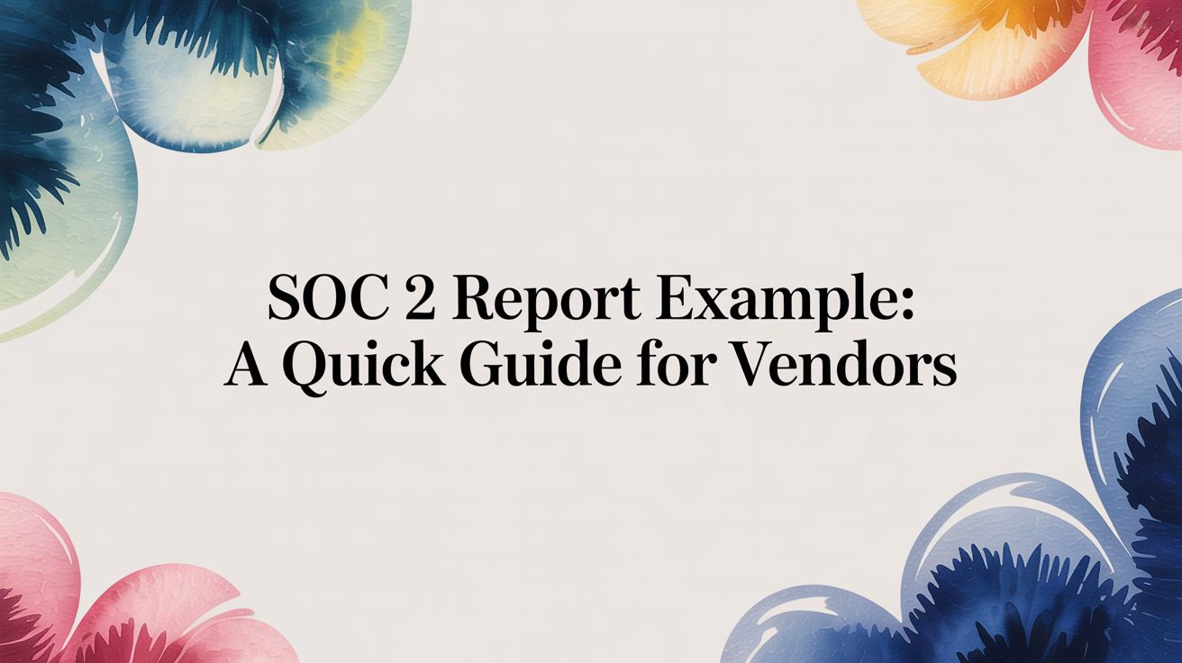 SOC 2 Report Example: The Audit Blueprint That Turns Compliance From $500k Drag to $5M Revenue Unlock