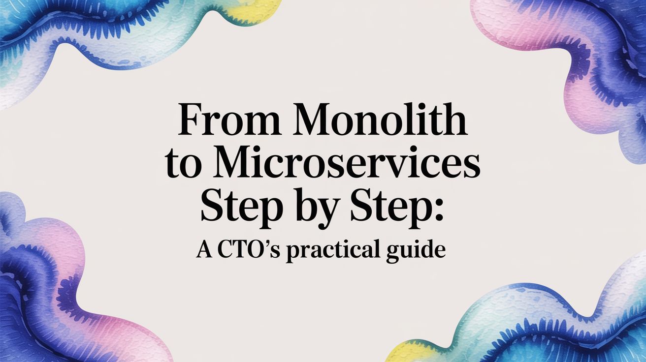 A Pragmatic, Step-by-Step Guide to Deconstructing a Monolith