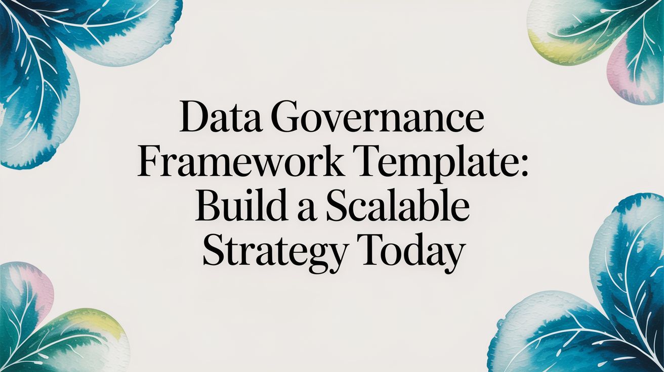 A Practical Data Governance Framework Template for 2025
