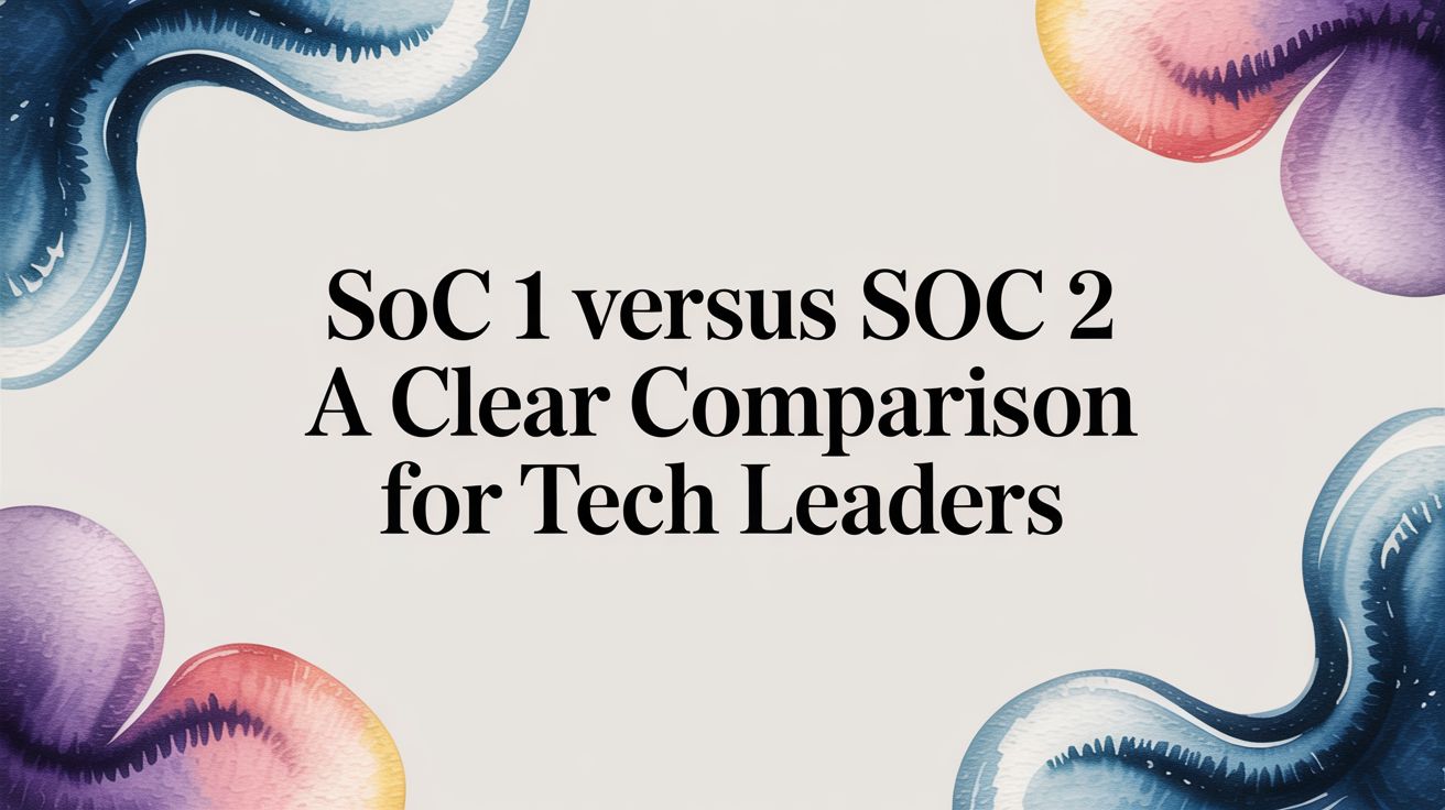 SOC 1 Versus SOC 2 A Clear Comparison for Tech Leaders