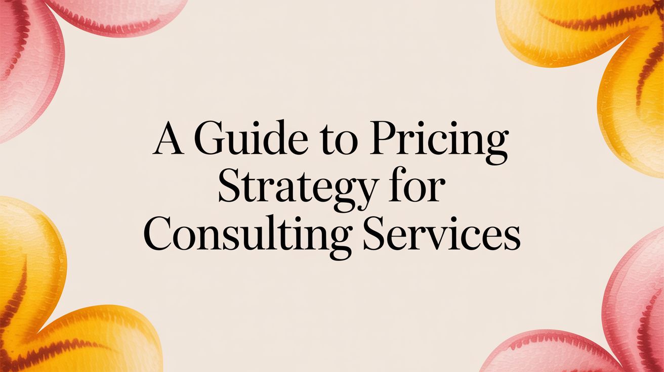 A Guide to Pricing Strategy for Consulting Services