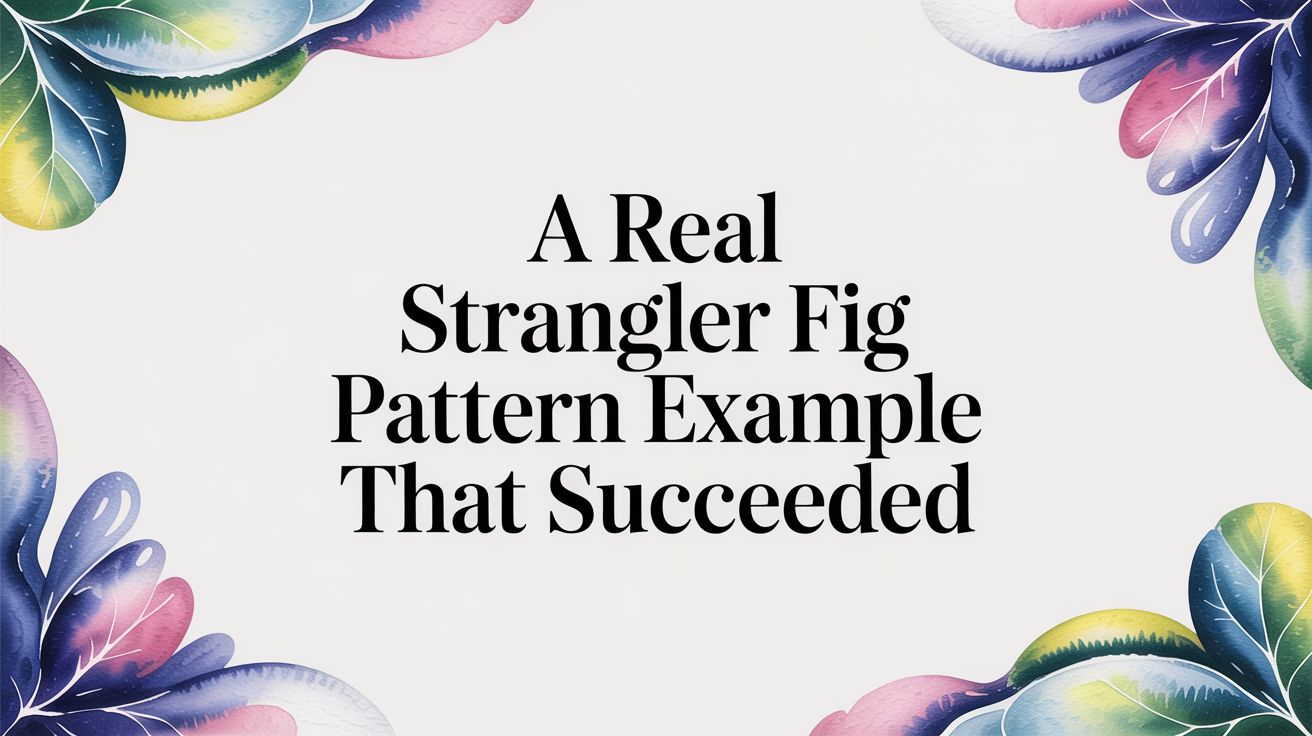 A Real Strangler Fig Pattern Example That Succeeded