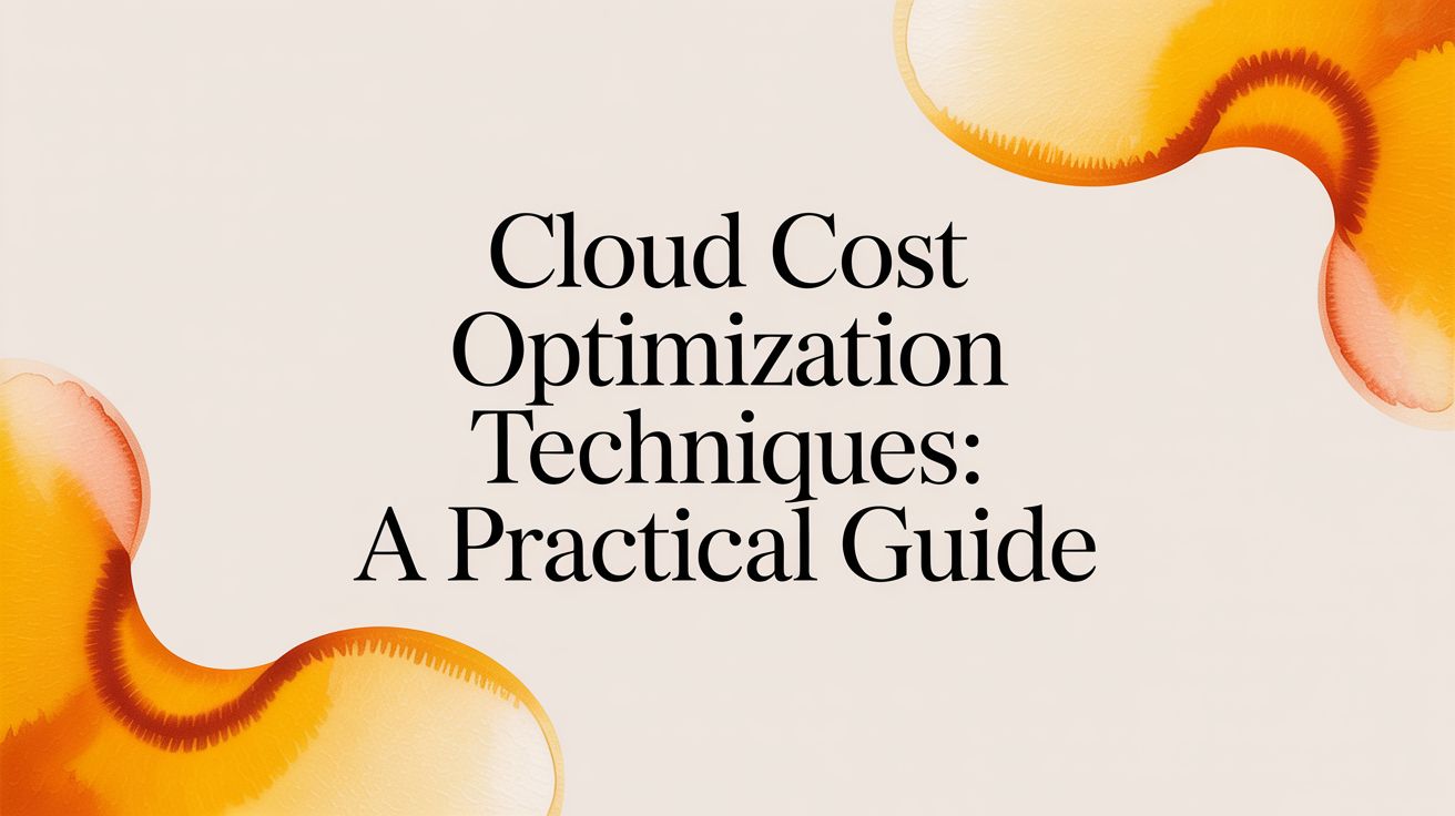 Cloud Cost Optimization Techniques: A Practical Guide